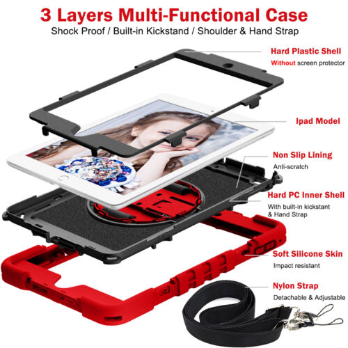 2025 NEW Heavy Duty Stand Shockproof Case For iPad 10th 9th 8th 7th 6th Gen A16 - Picture 35 of 53