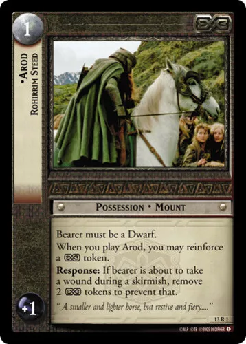 1x Arod, Rohirrim Steed - 13R1 Light Play Bloodlines - Picture 1 of 1