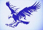 Flying Eagle Stencil Eagles Bird Stencils