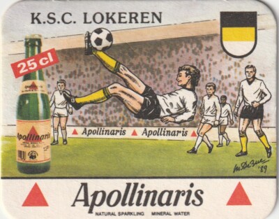 BIERMATTE - APOLLINARIS MINERALWASSER (COCA-COLA) - K.S.C. LOKEREN - (1988)