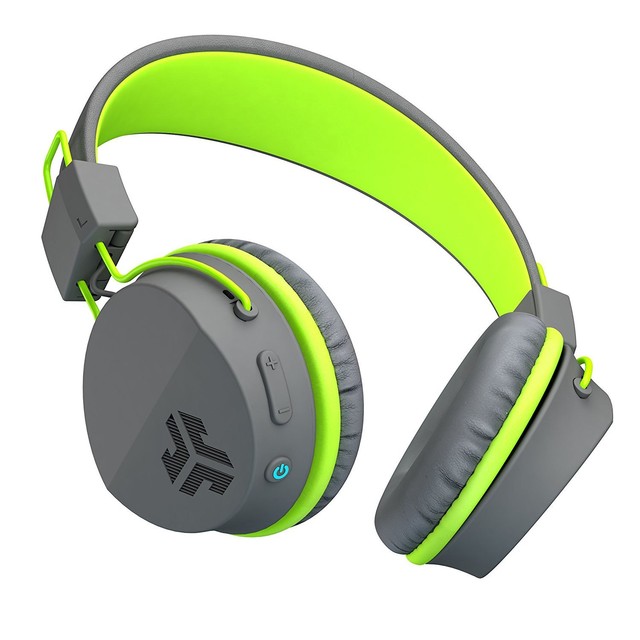 JLab Audio Neon Headphones OnEar Feather Light Gray/Green [LN]™ eBay