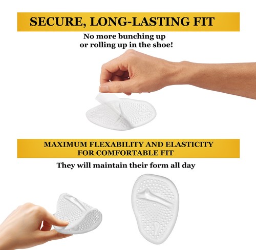 Metatarsal Pads-High Heel Cushion-Forefoot Pad-Non Slip Shoe Inserts-Ball of ... - Picture 2 of 8
