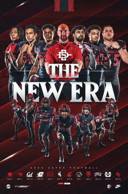 Poster Sport 2024, San Diego State Aztecs Football 2024 Poster, Home decor