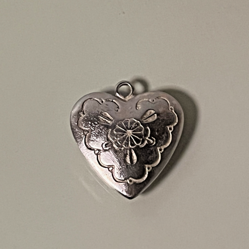 Top colgante japonés vintage - corazón y emblema crisantemo - retro años 40 - Imagen 12 de 20