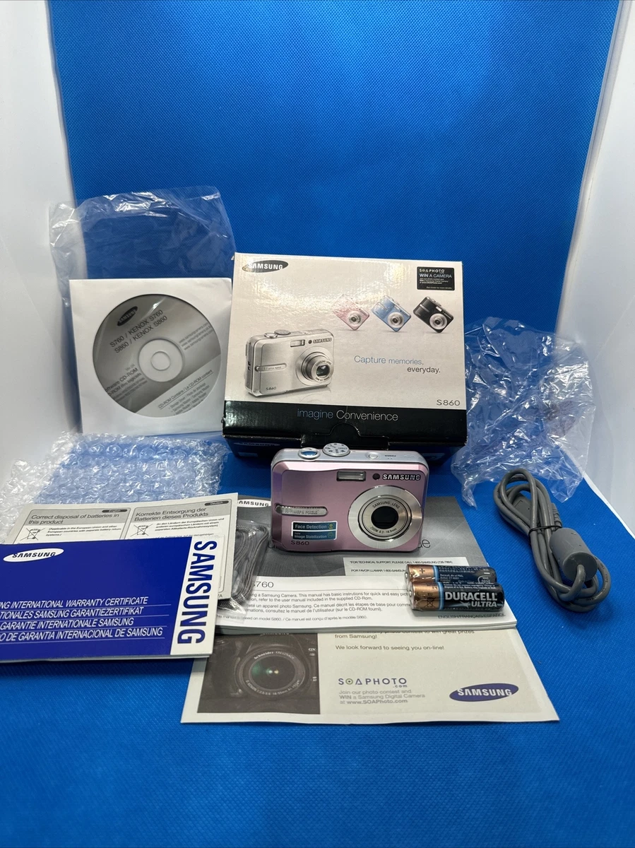 Samsung S860 8.1MP Digital Camera Pink BRAND NEW 940356257157 | EBay