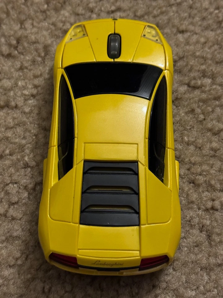 Used Working Road Mice Yellow Lamborghini 2.4G RF Wireless Mouse *FREE SHIPPING* - Image 4 of 4