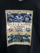 Vintage Super Bowl XXXIX Tomy Brady Long Sleeve Large New England Patriots