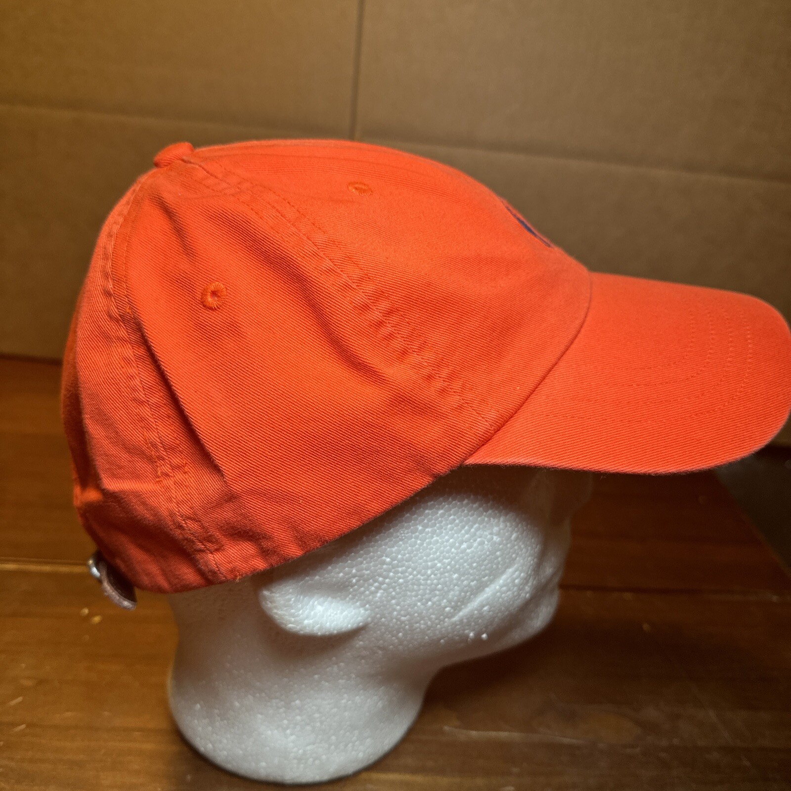 Polo Ralph Lauren berretto da baseball arancione brillante con pony blu navy