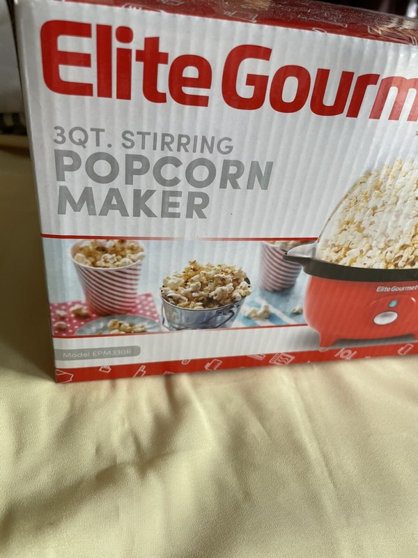 Kitchen Small Appliances Gourmet Popcorn maker 3 Qt Automatic Stirring Nice NIB