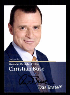 Christian Buse  Marienhof  Autogrammkarte Original Signiert # BC 121820