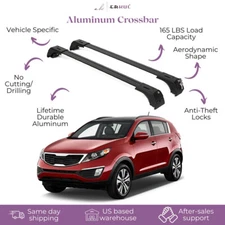 Fits Kia Sportage 2011-2016 with Factory Rails 2PCS Roof Rack Cross Bars 165 LBS
