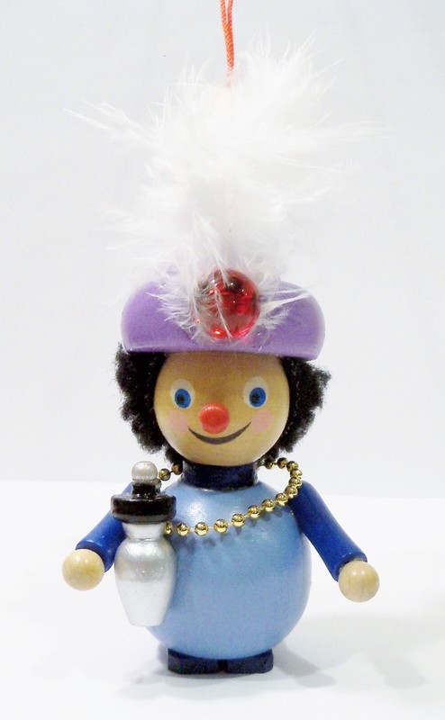 Steinbach Germany Aladdin Lamp Genie Arabian Nights Wooden Wood Vntg Ornament  