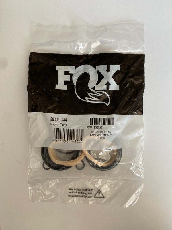 Genuine Fox 32mm Dust Wiper Seal Kit 803-00-944 – Low Friction, Flangeless