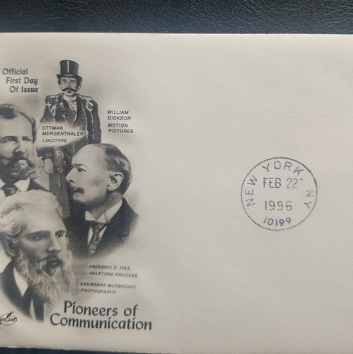 US FDC # 3062 Ottman Mergenthaler Pioneer of Communication 1996. - Picture 5 of 6