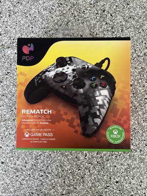 PDP Rematch Advanced Wired Xbox Controller- Glitch Black