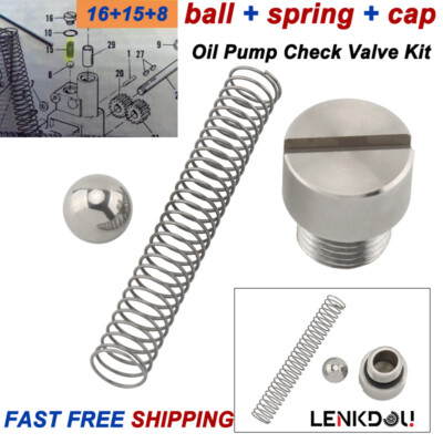Oil Pump Check Valve Kit For Harley Big Twin Shovelhead Evolution FL FX EVO 81+