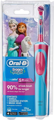 Oral-B Stages Power Kids Electric Toothbrush, Frozen FAST SHIPPING - Picture 2 of 2