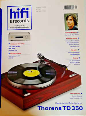 HiFi & Records 1/2006 Thorens TD350 Ayre K-5xe V-5xe MBL 9007 Sonics Argenta