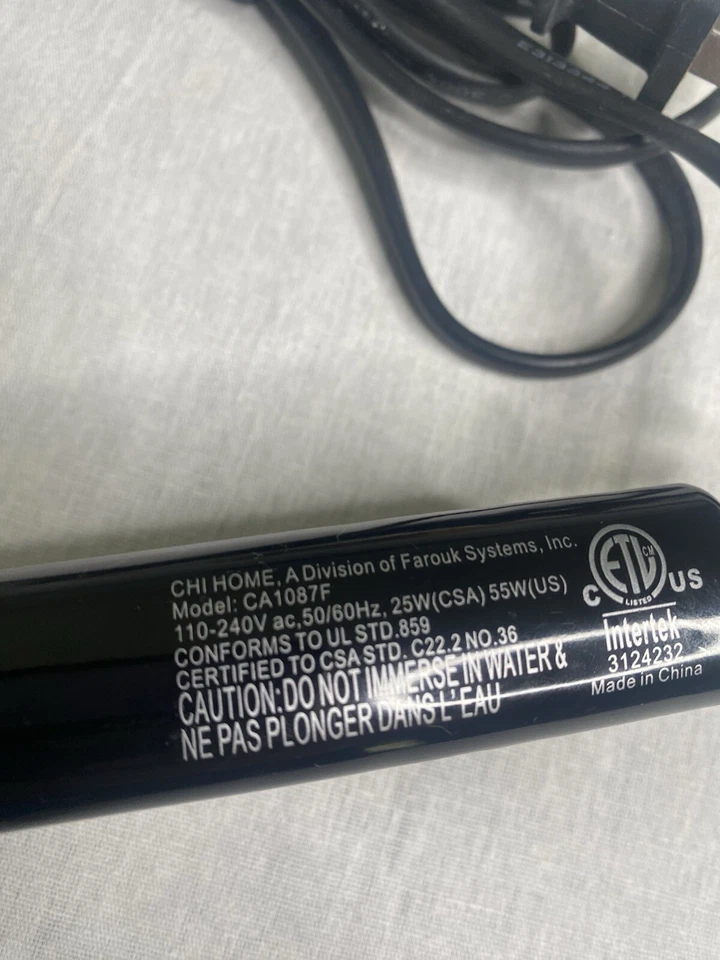 CHI Compact 3/4" Ceramic Travel Hairstyling Iron CA1087F  Black - Image 3 of 4