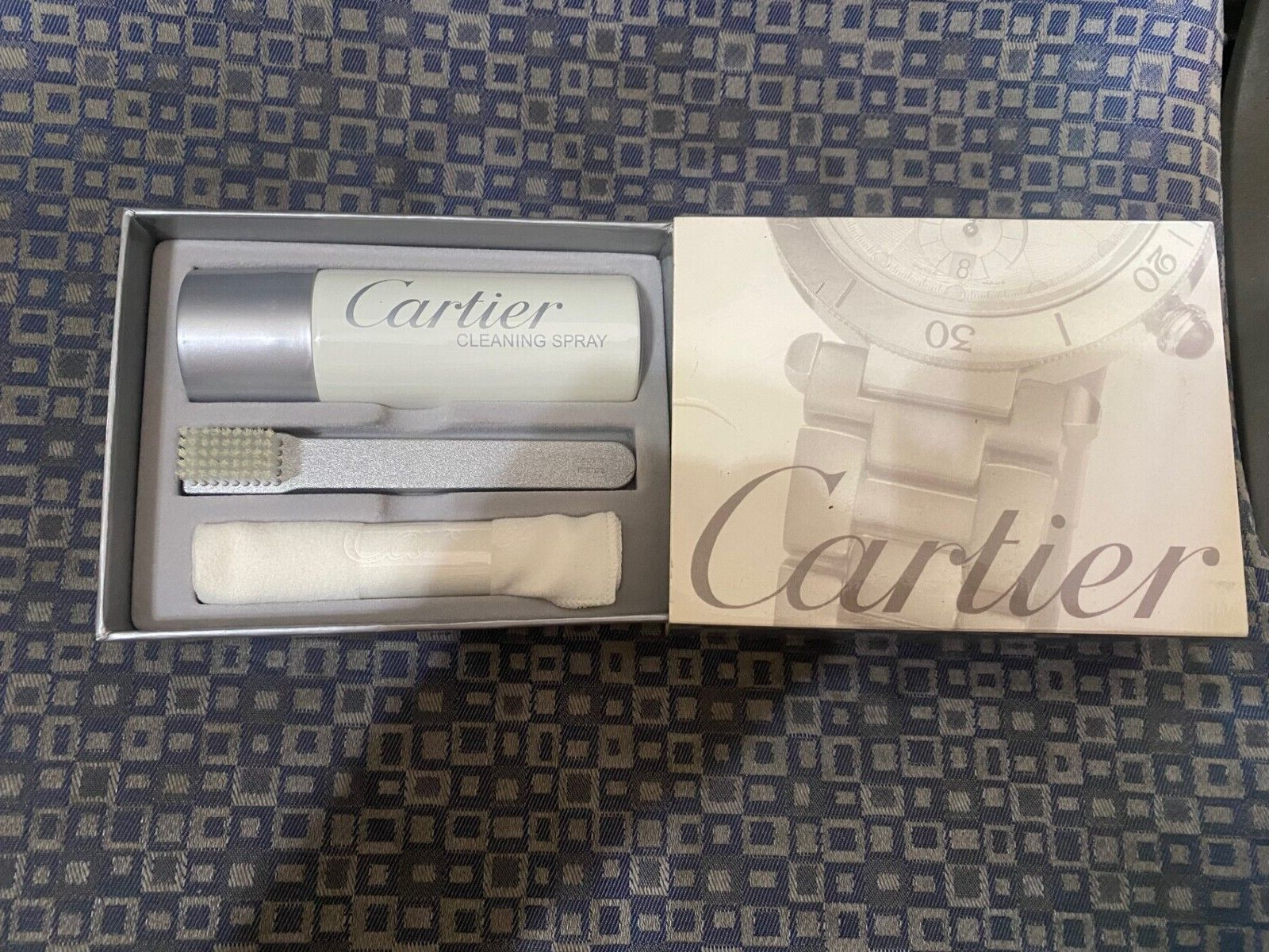 Cartier Bracelet Cleaning Kit with Spray Brush & Cloth for Jewelry & Watch Care-image