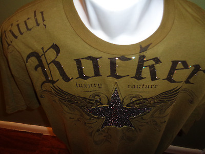 T-shirt Rocker Riche - Taille Adulte 2XL - Look Embellished