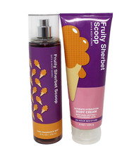 Bath Body Works Fruity Sherbet Scoop Fragrance Mist Spray Cream Lotion