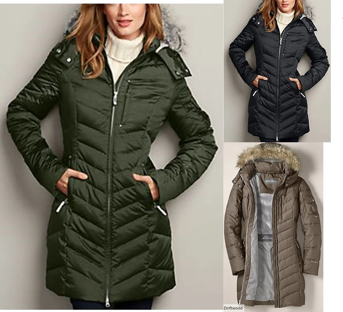 Women's down sales jacket eddie bauer