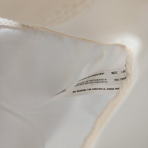 Underscore Nylon Panties Womens 7 L Moderate Control Brief Ivory - Picture 5 of 5