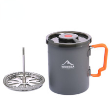 750ml Camping Coffee Pot with French Press Ou...