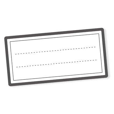 itenga 40x Buchetiketten neutral grau 9x4,5cm Namensetiketten Heftetiketten