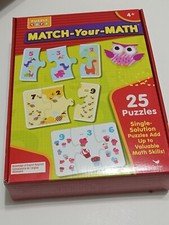 Puzzle Tots. Match-Your-Math. 25 Puzzles. New Open Box. Sealed Inner Bag.