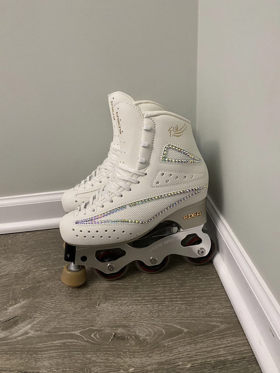 Edea Fly Roller Artistic Skates with Snow White Inline Wheels