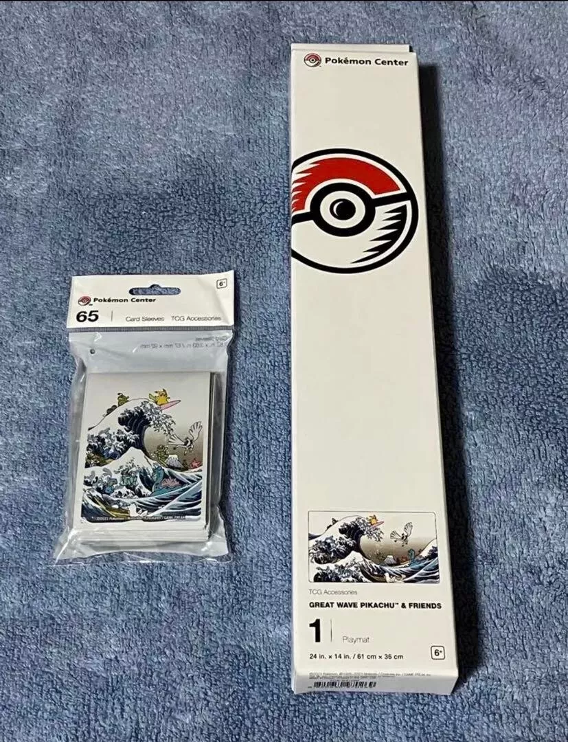 Pokemon Playmat & Deck Shield WCS 2023 GREAT WAVE PIKACHU