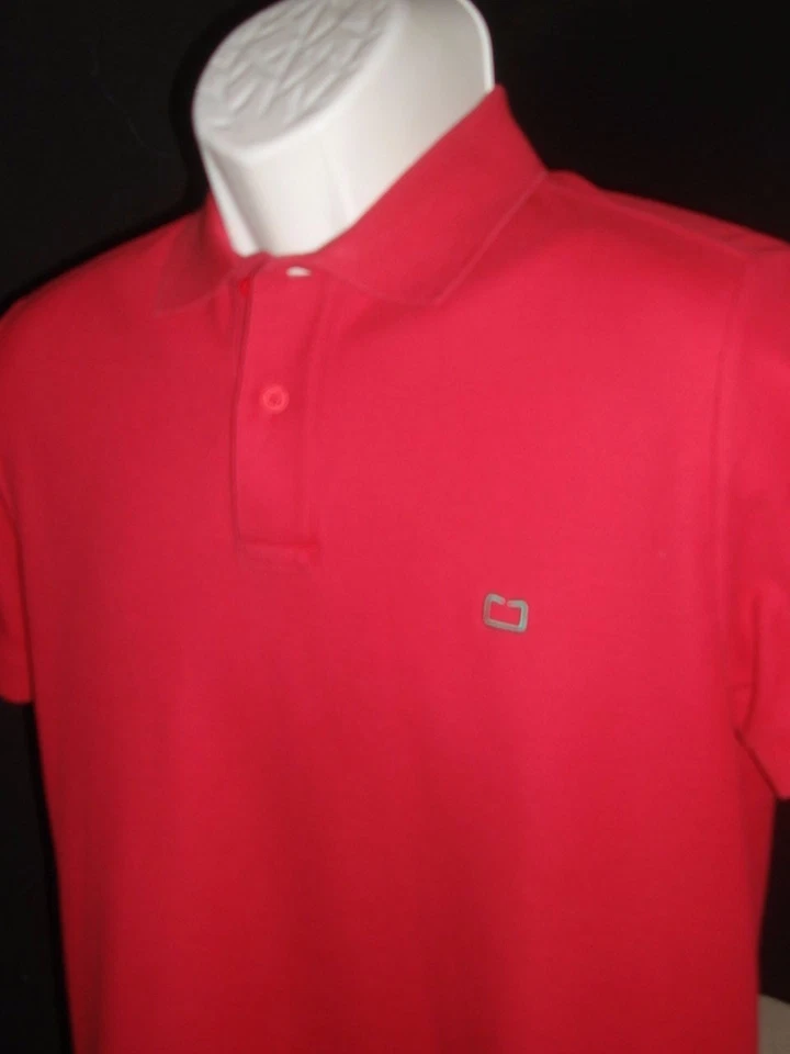 57th BASE CHEVIGNON SOLID FUCHSIA  100% COTTON S/S POLO SHIRT SZ. S SLIM FIT - Image 3 of 4