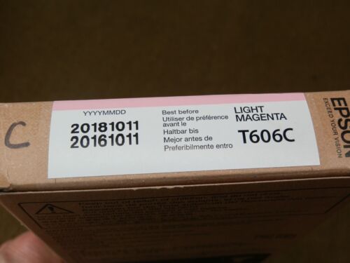 Oryginalny wkład atramentowy Epson T606C Light Purgenta -- data: 2018 - Zdjęcie 2 z 2