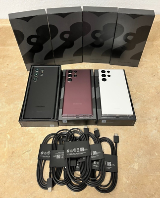 #ad Samsung Galaxy S22 Ultra 5G SM S908U 512GB 256GB 128GB Unlocked Excellent In Box $306.59