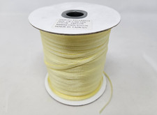 YELLOW 3mm 1/8" Double Sided Satin 100 Nylon Craft Ribbon 500 YDS Bulk Spool