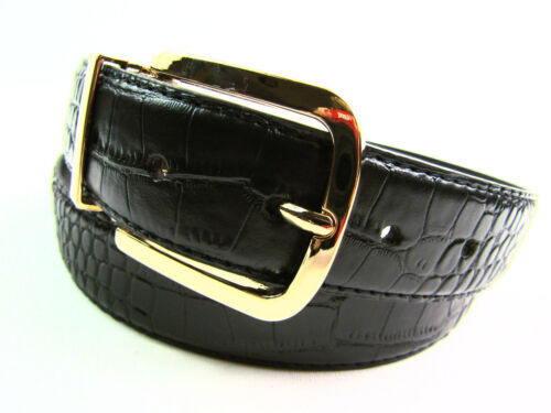 Hawkdale Men's Full Leather Jeans Belt - 1.5" (40mm) Width, Navy, Size XL (40"-44")