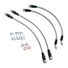 ATI EXTENDED BRAIDED BRAKE LINE KIT - FITS NISSAN NAVARA D40 D23 NP300
