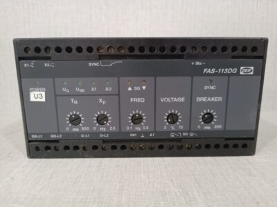DEIF FAS-113DG 700172.30 230VAC 400V Controller Synchronizer- W/O FRONT COVER