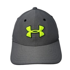 Under Armour Youth Fitted Hat Gray M 4-6 Years Lightweight Embroidered Polyester