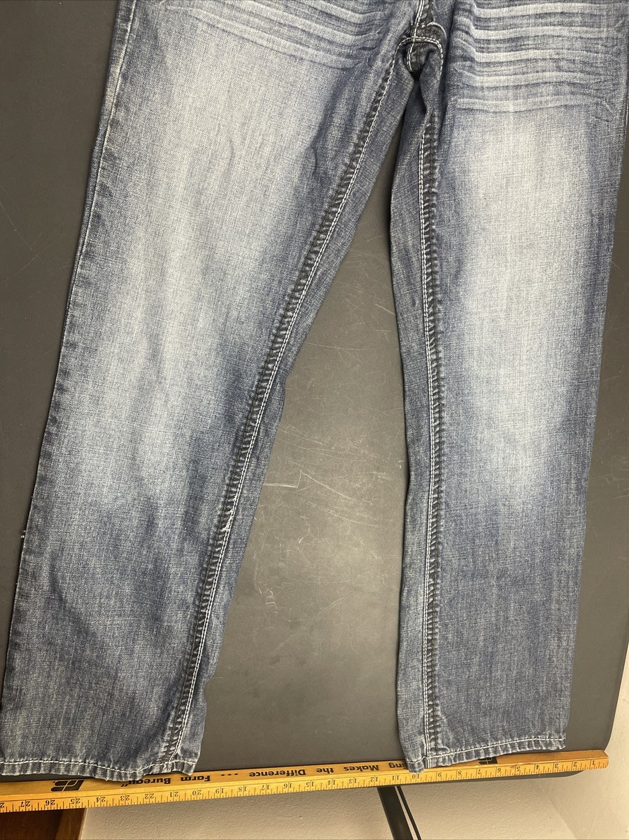 CJ Black Jeans Mens 32X31 Blue Washed Relaxed Straight Y2K Casual