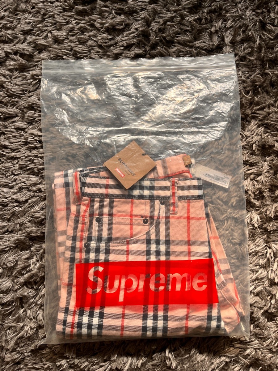 Supreme x Burberry jeans pink size 30 NEW DS | eBay Supreme x Burberry jeans pink size 30 NEW DS | eBay