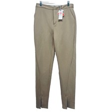 Cider Pants Size M Women’s Brown Pocket Zíper Button Flat Front New