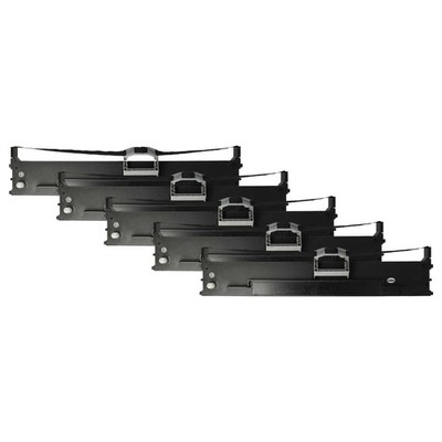 5x Farbband für OKI Microline ML-6100 ML-6300 Schwarz
