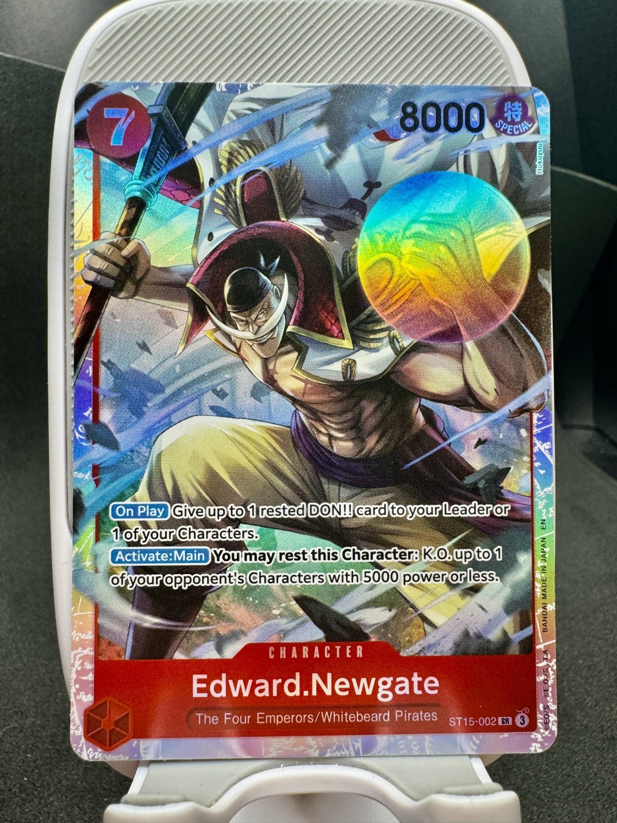 • Edward.Newgate • ST15-002 SR Starter Deck 15 RED Holo Foil One Piece TCG NM
