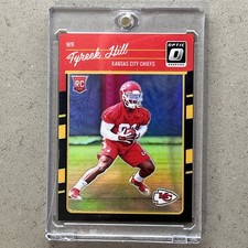 2016 Donruss Optic Tyreek Hill Black Prizm /25 Rookie Card RC All Pro. rookie card picture