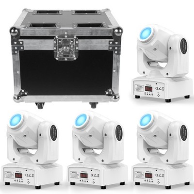 4X 150W LED Moving Head Stage Light DMX WLED Strobe 8Gobo Party Light w/Remote