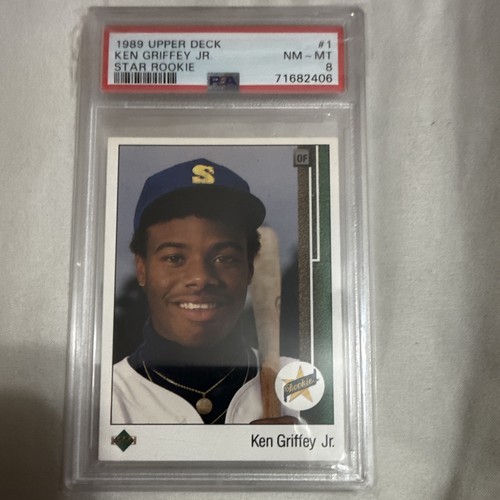 Upper Deck 1989 Ken Griffey Jr Star Rookie RC #1 PSA 8 Seattle Mariners