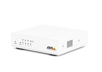 Axis 02101-002 Netzwerk Switch - Unmanaged PoE 4-Port Metallgehäuse